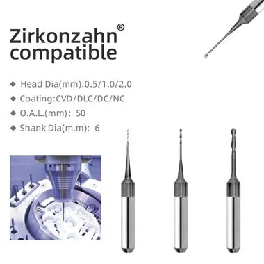 PMMA sir fraisage zouti pou Zirkonzahn M1 M2 M4 M6